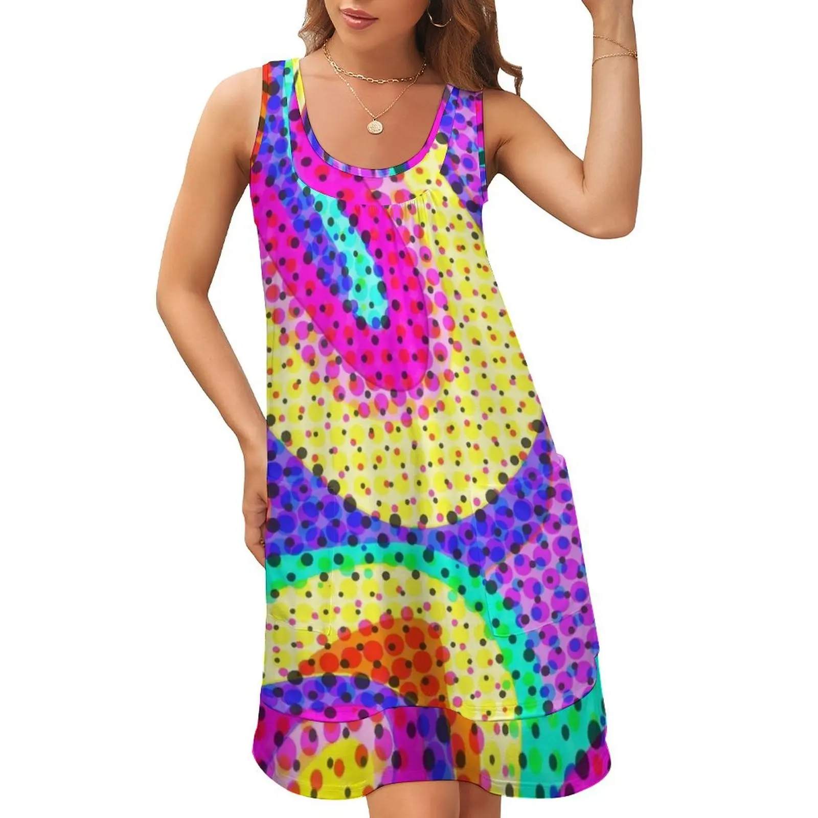 70s liquid pattern Sleeveless U-Neck Fake Two Piece Dress birthday dresses for women luxury evening dresses 2024
70s liquid pattern Sleeveless U-Neck Fake Two Piece Dress birthday dresses for women luxury evening dresses 2024