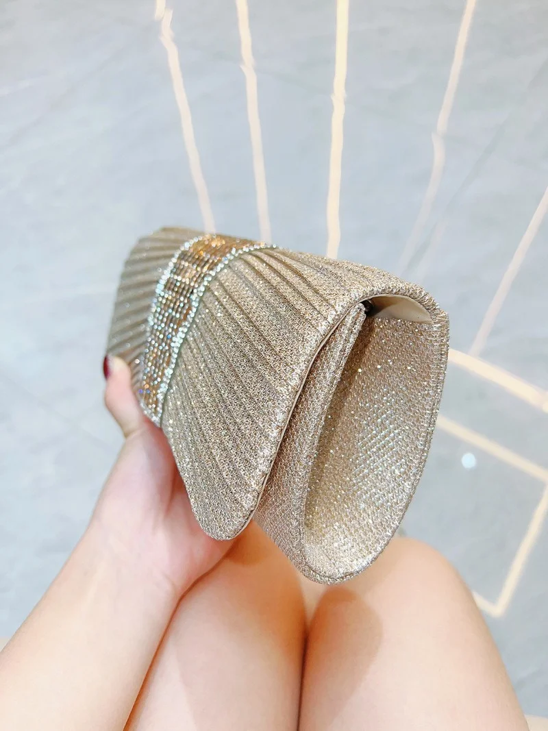 Luxury Design Clutch Women's Evening Bag Ladies Day Envelope Handbag Daily Clutch Wedding Party Bling Gold Chain Crossbody Bag Luxury Design Clutch Women's Evening Bag Ladies Day Envelope Handbag Daily Clutch Wedding Party Bling Gold Chain Crossbody Bag