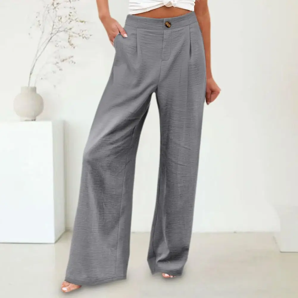 Women Wide-leg Pants Stylish Women's High Waist Wide Leg Pants with Pockets for Casual Beach Streetwear Fashion Breathable
Women Wide-leg Pants Stylish Women's High Waist Wide Leg Pants with Pockets for Casual Beach Streetwear Fashion Breathable