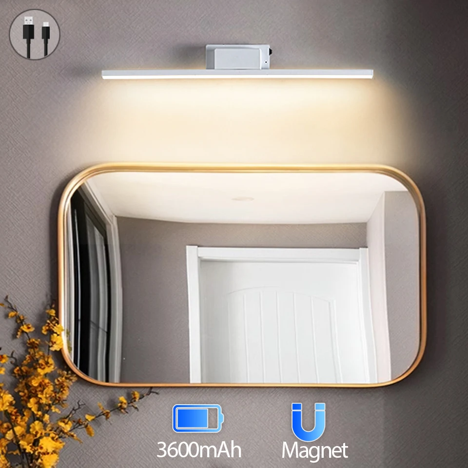 Litu LED Rechargeable wall lamp Mirror Front lamp Magnetic Attraction With Battery Wall lights For Bedroom Night Lighting Corrid
Litu LED Rechargeable wall lamp Mirror Front lamp Magnetic Attraction With Battery Wall lights For Bedroom Night Lighting Corrid