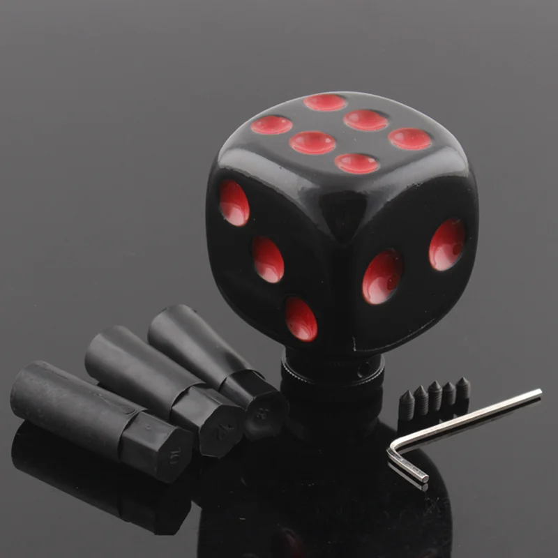 

Universal Black Red Dice Style Car Manual Stick Gear Shift Knob For Sedan Coupe Crossover Wagon Hatchback Truck SUV