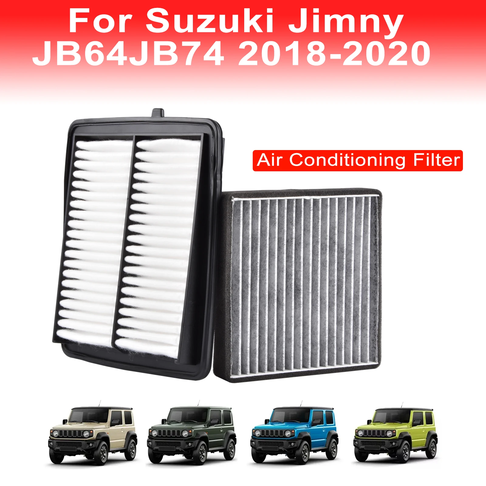 

Interior Replacement For Suzuki Jimny JB64 JB74 2019-2021 Car Air Filter Air Conditioning Filter Activated Carbon Particles