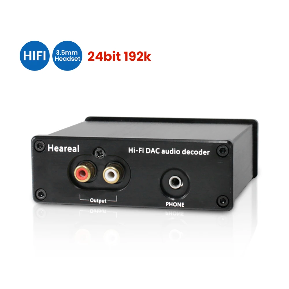 Heareal HIFI DAC Audio ES9018 Computer DAC Decoder Notebook USB Audio PC External Sound Card Drive-Free 24Bit 192K
Heareal HIFI DAC Audio ES9018 Computer DAC Decoder Notebook USB Audio PC External Sound Card Drive-Free 24Bit 192K