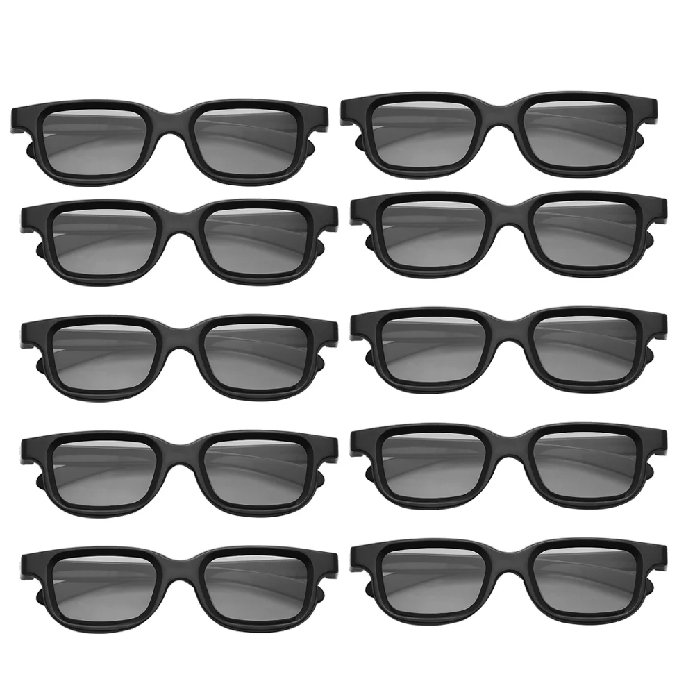 10Pcs Polarized Passive 3D Glasses for 3D TV Real 3D Cinemas for Sony Panasonic 3D Gaming and TV Frame
10Pcs Polarized Passive 3D Glasses for 3D TV Real 3D Cinemas for Sony Panasonic 3D Gaming and TV Frame