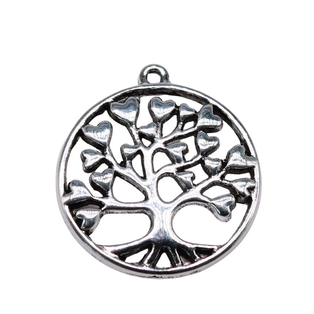 10pcs/lot 27x25mm Heart Tree Charms For Jewelry Making Antique Silver Color 1.06x0.98inch
10pcs/lot 27x25mm Heart Tree Charms For Jewelry Making Antique Silver Color 1.06x0.98inch