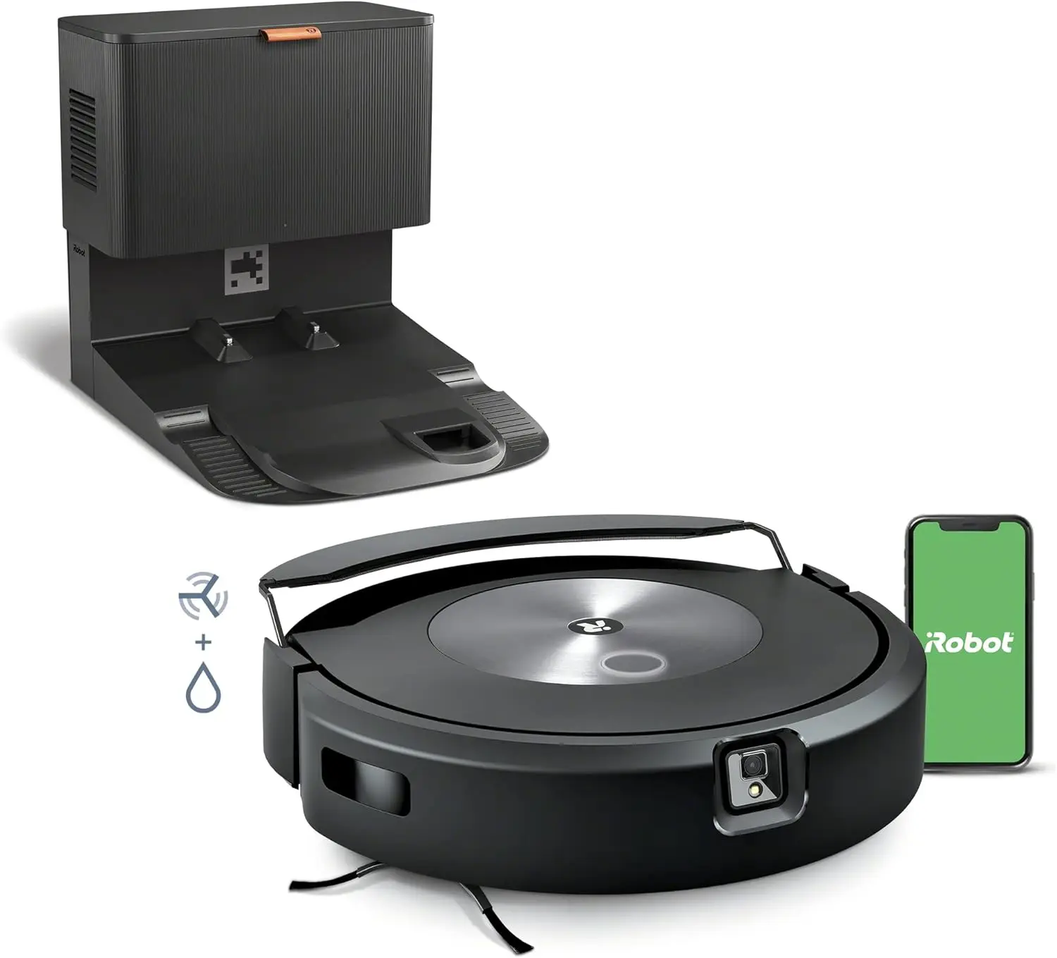 

iRobot Roomba Combo j7+ Self-Emptying Robot Vacuum & Mop - Automatically Vacuums and Mops, Fully Retractable Mop pad