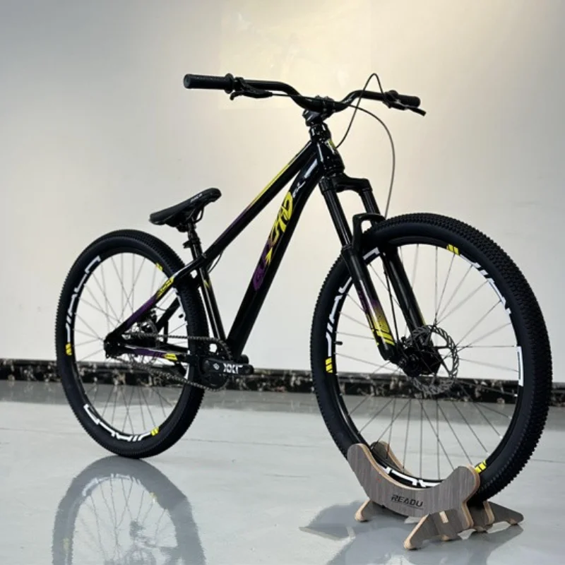 

Односкоростной велосипед для диджея, набор колес 26 дюймов, односкоростные горные велосипеды для трюков, гидравлический дисковый тормоз, сквозная ось, рама из алюминиевого сплава