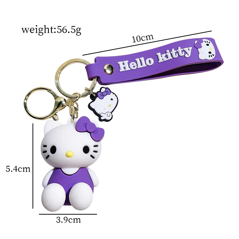 Hello Kitty Keychain Cartoon Doll Ornaments Sanrio Kawaii Kt Pvc Soft Rubber Child Bag Car Keyring Cosplay Accessories Gift Hello Kitty Keychain Cartoon Doll Ornaments Sanrio Kawaii Kt Pvc Soft Rubber Child Bag Car Keyring Cosplay Accessories Gift