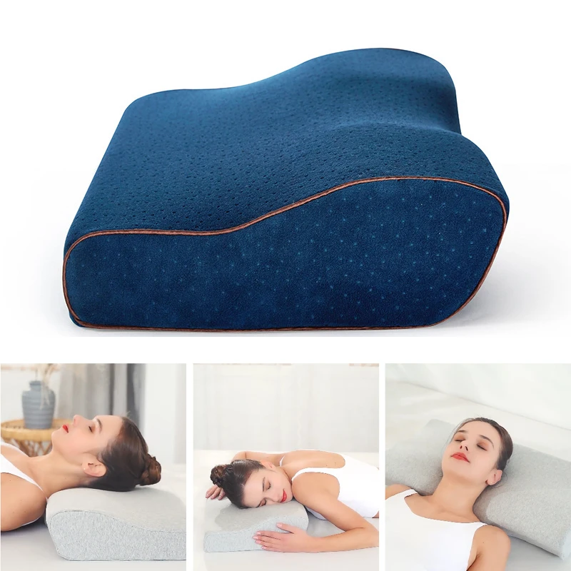 

Slow Rebound Memory Foam Pillow Butterfly Shaped Bedding Pillows Cervical Spine Orthopedic Neck Pillow Health Sleeping Pillow