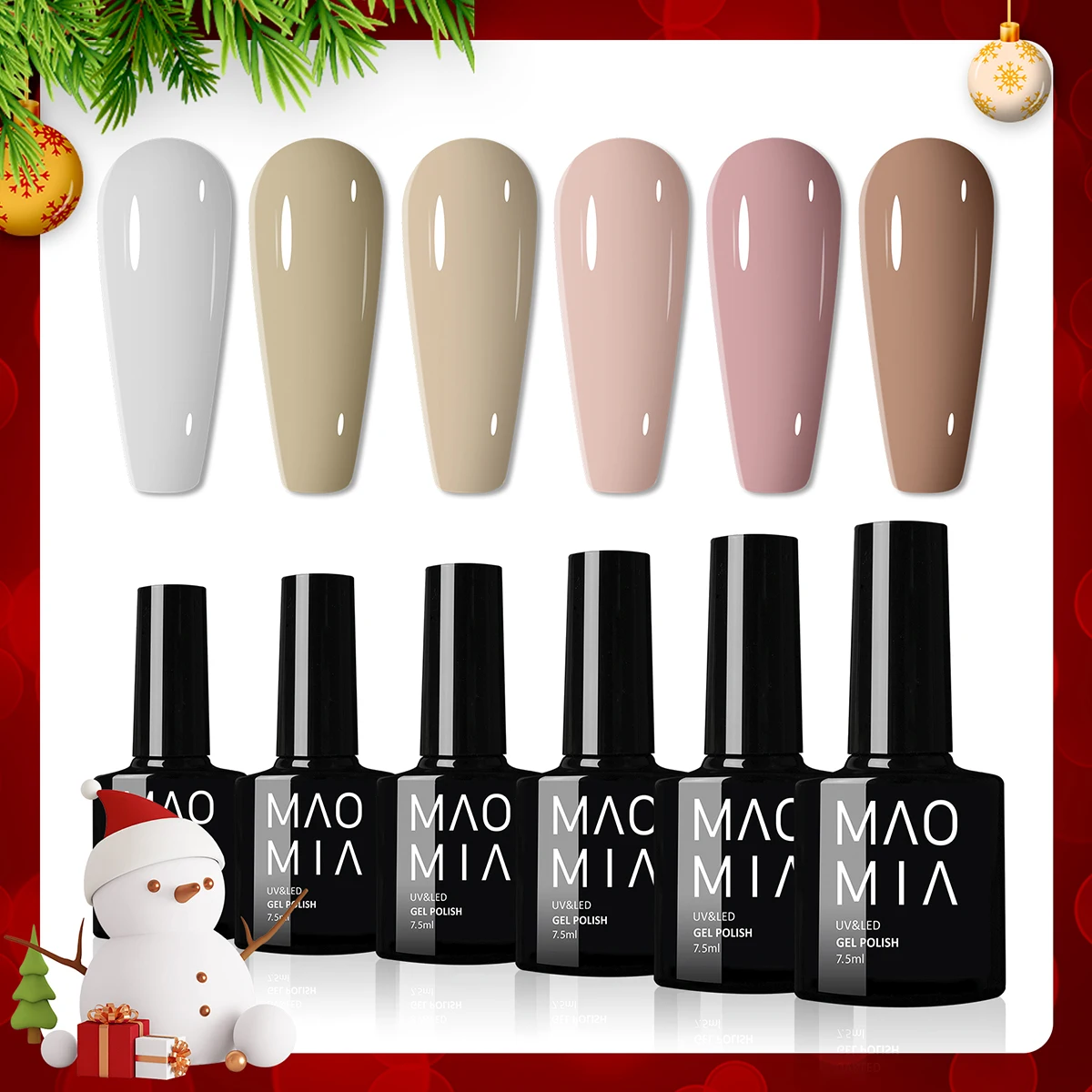 Beautizon 6 Colors Christmas Set Semi Permanent Nail Polish Long Lasting Nail Gel DIY Top Coat Nail Art Decoration Nail Tool
Beautizon 6 Colors Christmas Set Semi Permanent Nail Polish Long Lasting Nail Gel DIY Top Coat Nail Art Decoration Nail Tool