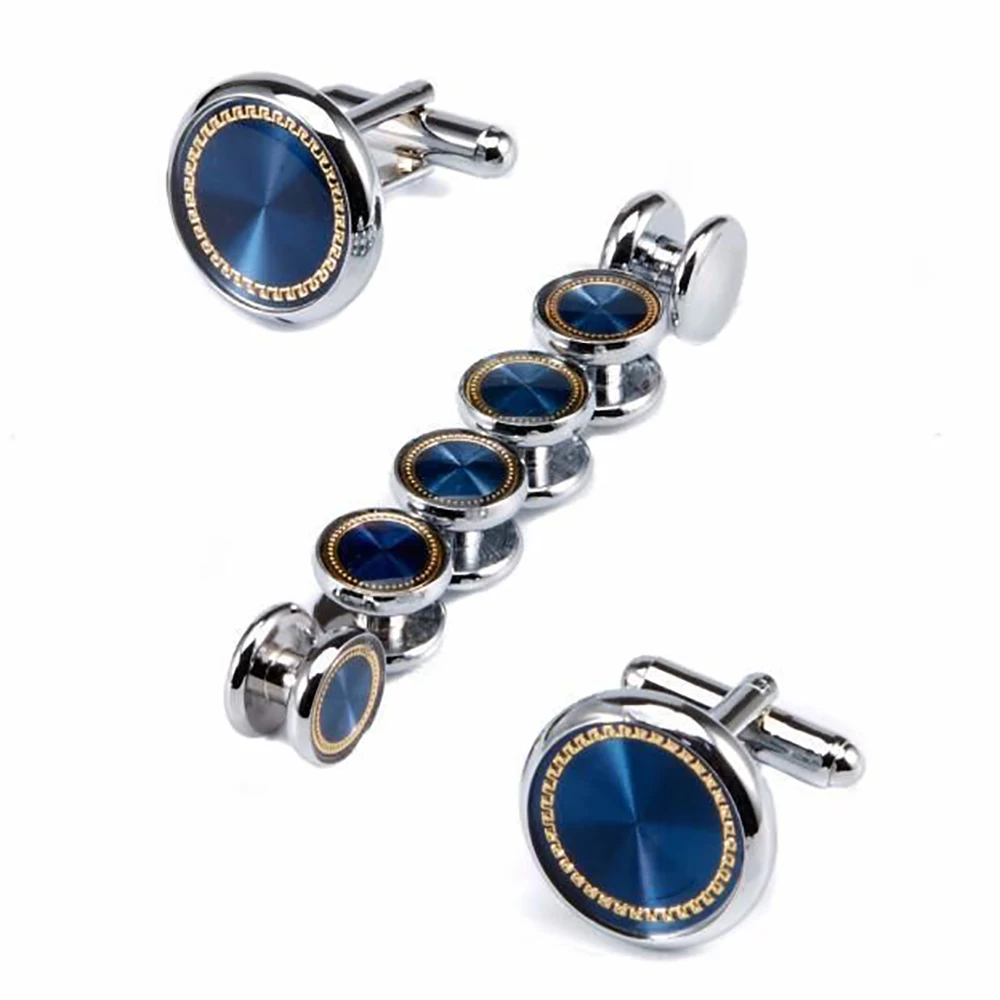 8pcs/set Luxury Black Blue Fashion Round Cufflinks Arm Buttons For Men Business Shirts Cuff Links Wedding Jewelry Accessories
8pcs/set Luxury Black Blue Fashion Round Cufflinks Arm Buttons For Men Business Shirts Cuff Links Wedding Jewelry Accessories