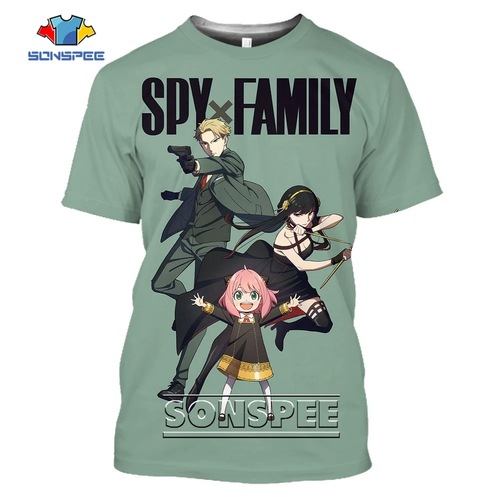 SONSPEE Japanese Anime Spy Family T-Shirt Short Sleeve 3D Print Man Women Manga Warm Family Harajuku Oversize Kids Tees Jerseys
SONSPEE Japanese Anime Spy Family T-Shirt Short Sleeve 3D Print Man Women Manga Warm Family Harajuku Oversize Kids Tees Jerseys