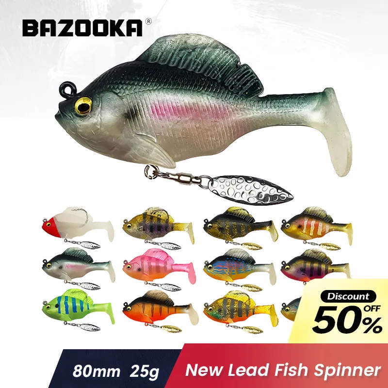 Bazooka Fishing Lure Swimbait VIB Jig Silicone Bait Head T Tail Lead Wobbler Sinking Hooks Pike Shad Bass Carp Winter Tackle
Bazooka Fishing Lure Swimbait VIB Jig Silicone Bait Head T Tail Lead Wobbler Sinking Hooks Pike Shad Bass Carp Winter Tackle