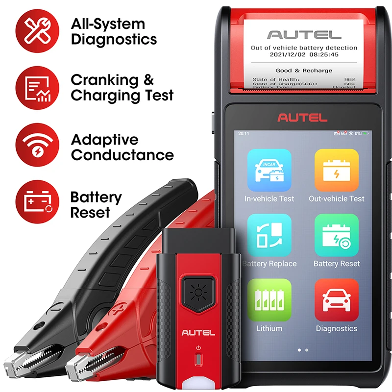 Battery Tester Autel MaxiBAS BT608E Diagnostics Tools All System OBD2 Scanner 6V 12V Battery Testing Free Update PK BT506
Battery Tester Autel MaxiBAS BT608E Diagnostics Tools All System OBD2 Scanner 6V 12V Battery Testing Free Update PK BT506