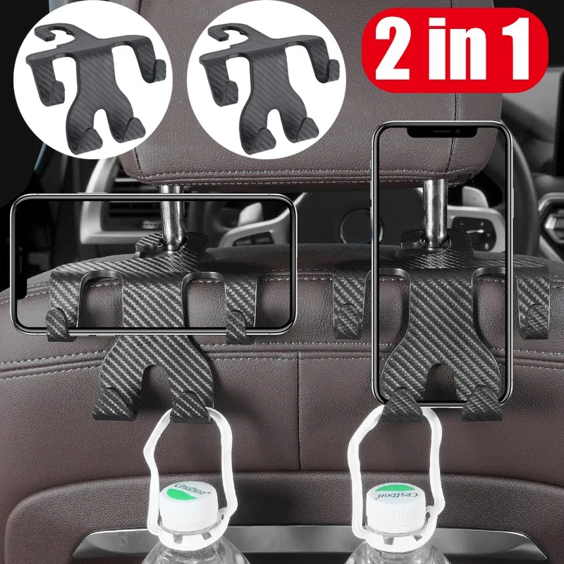 Multifunctional 2-In-1 Car Seat Hanging Hooks Phone Holder Headrest Mount Back Seat Backrest Hooks Bag Hanger Auto Accessories
Multifunctional 2-In-1 Car Seat Hanging Hooks Phone Holder Headrest Mount Back Seat Backrest Hooks Bag Hanger Auto Accessories
