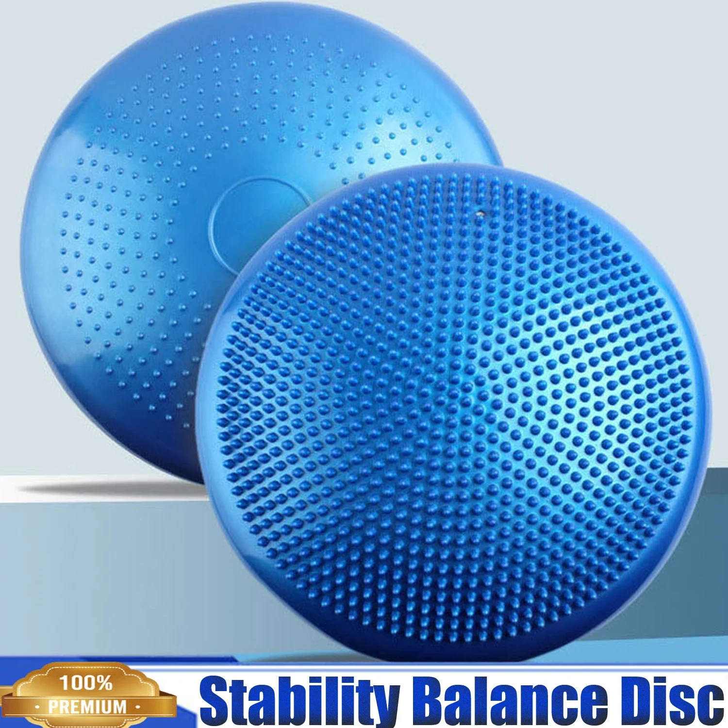 

Wobble Balance Disc Cushion, Inflated Air-Filled Stability, Thickening Massage,Flexible Cushion with Pump for Fitness,Sport,Yoga