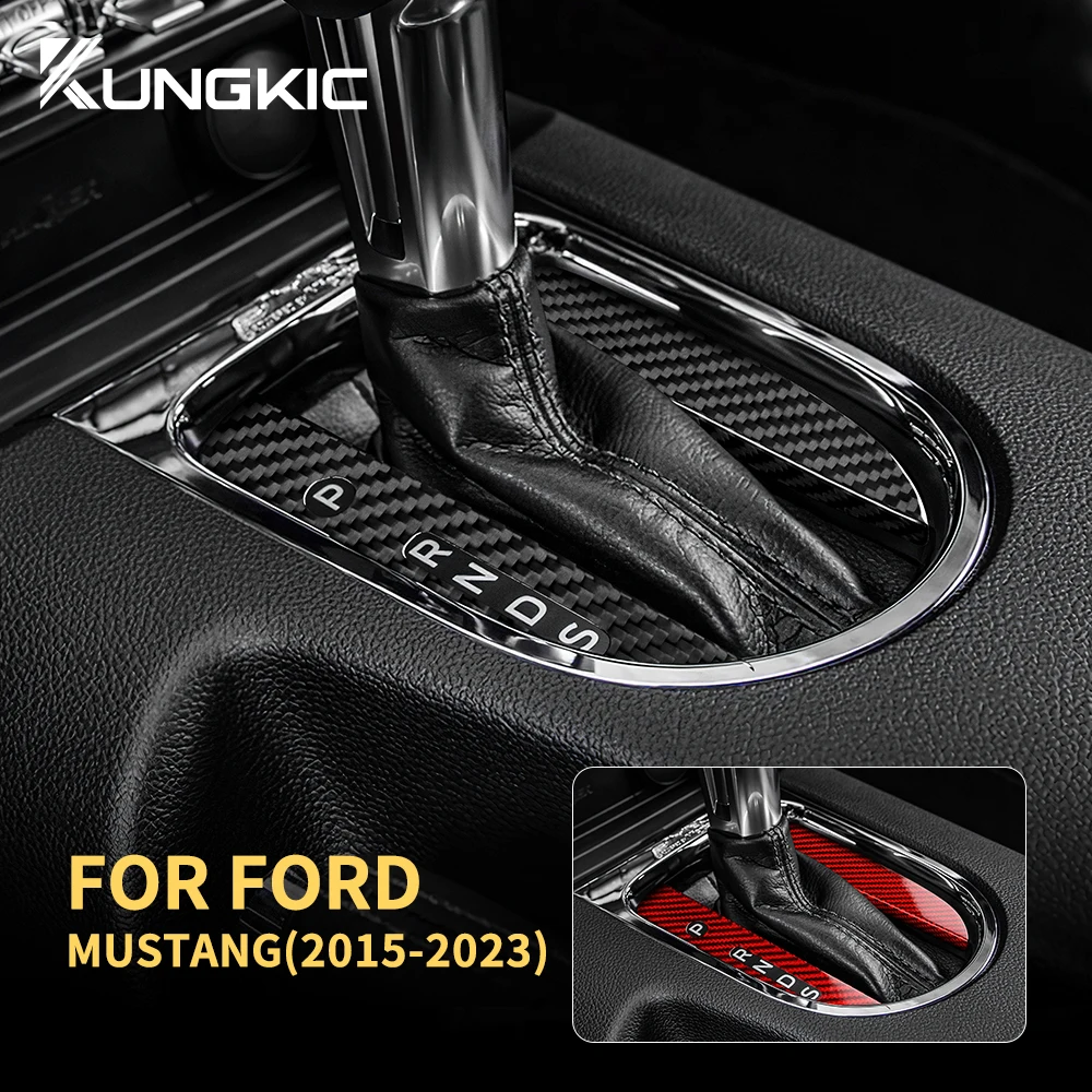 Car Gear shift Panel Real for Ford Mustang 2015 2016 2017 2018 2019 2020 2021 2022 2023 Hard Carbon Fiber Sticker Accessories
Car Gear shift Panel Real for Ford Mustang 2015 2016 2017 2018 2019 2020 2021 2022 2023 Hard Carbon Fiber Sticker Accessories