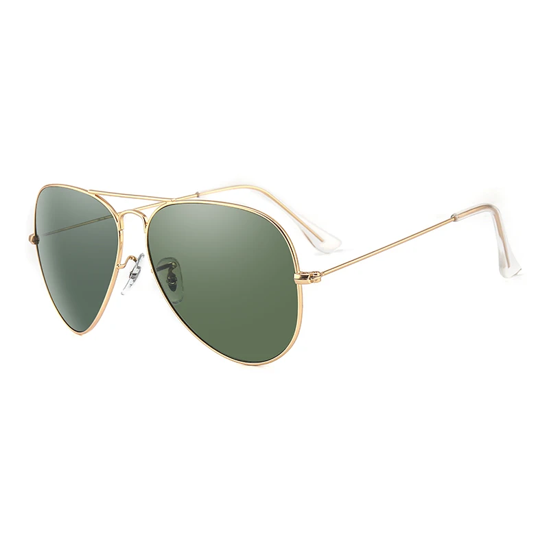 

3026 Glass lenses Gradient women sunglasses men 58mm 3025 Mirror hot rayeds Brand sun glasses UV400