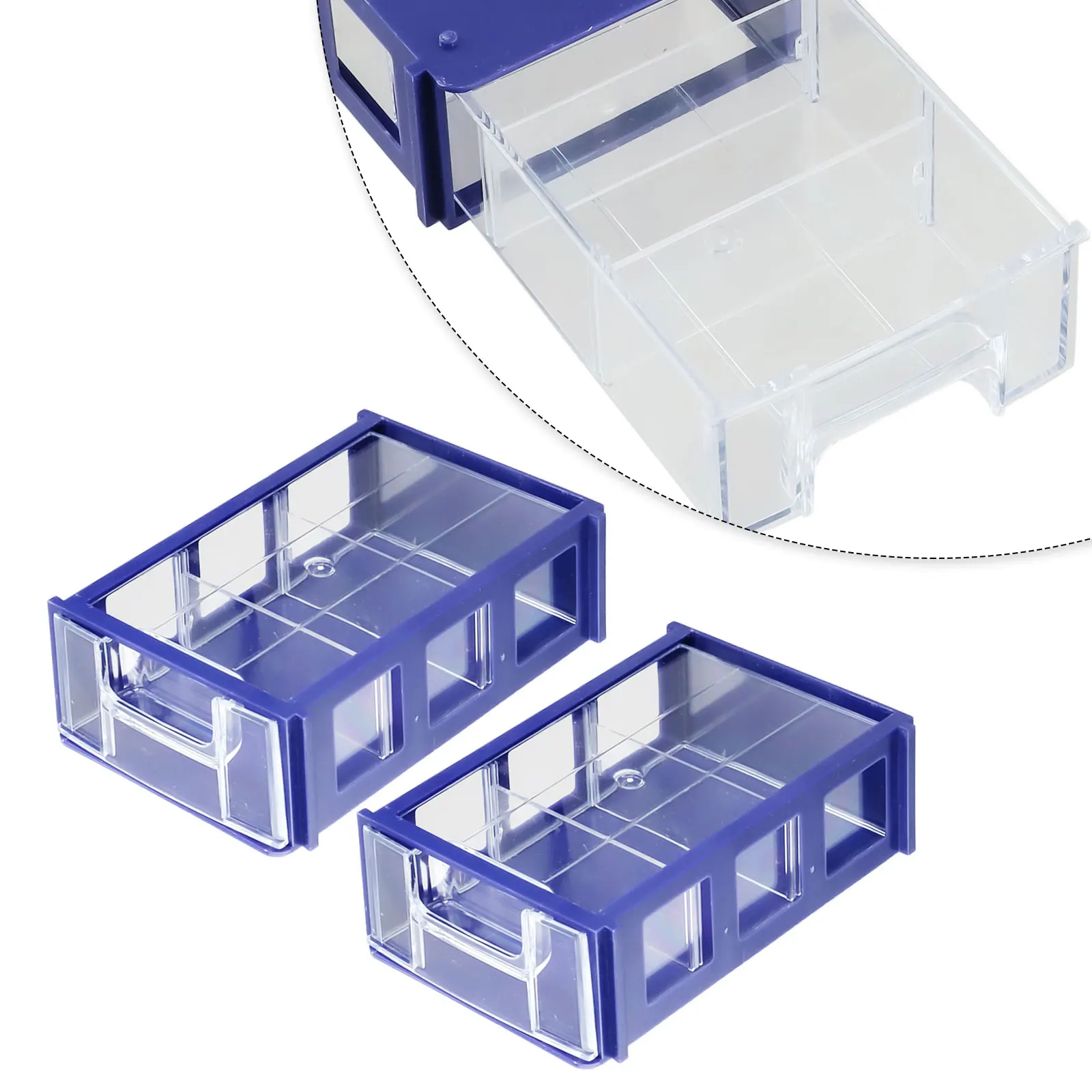 1PC Stackable Plastic Hardware Parts Storage Boxes Component Screws Tool Box Thicken Storage Tool Box Blue/transparent
1PC Stackable Plastic Hardware Parts Storage Boxes Component Screws Tool Box Thicken Storage Tool Box Blue/transparent