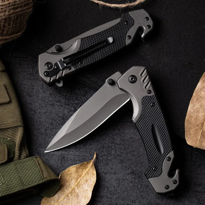 

Tactical Folding Knife, Self Defense Survival Pocket Knives, EDC Multitool For Men, Hunting Weapon, Outdoor Camping, Hand Tools
