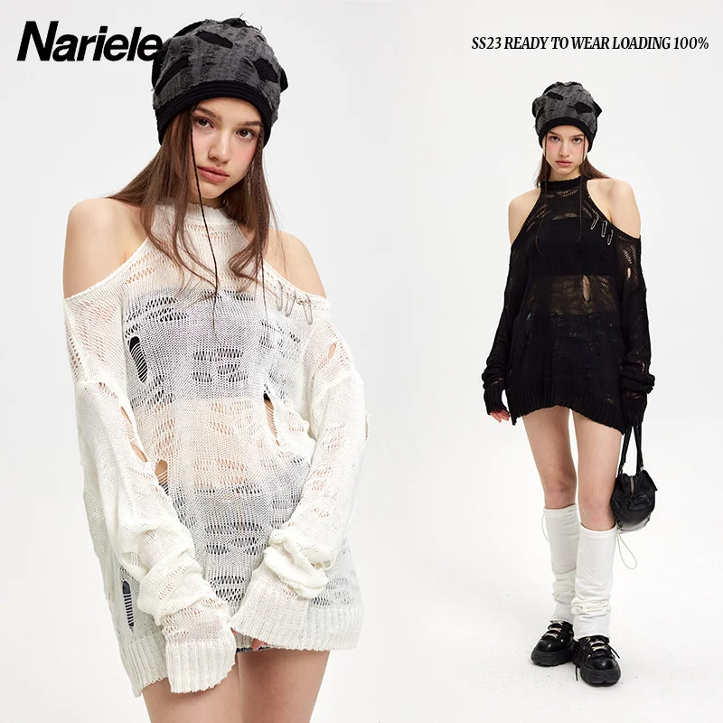 Befree Spring New Women's Hanging Neck Off Shoulder Knit Cover Up Spicy Girls Small Design Versatile Top
Befree Spring New Women's Hanging Neck Off Shoulder Knit Cover Up Spicy Girls Small Design Versatile Top