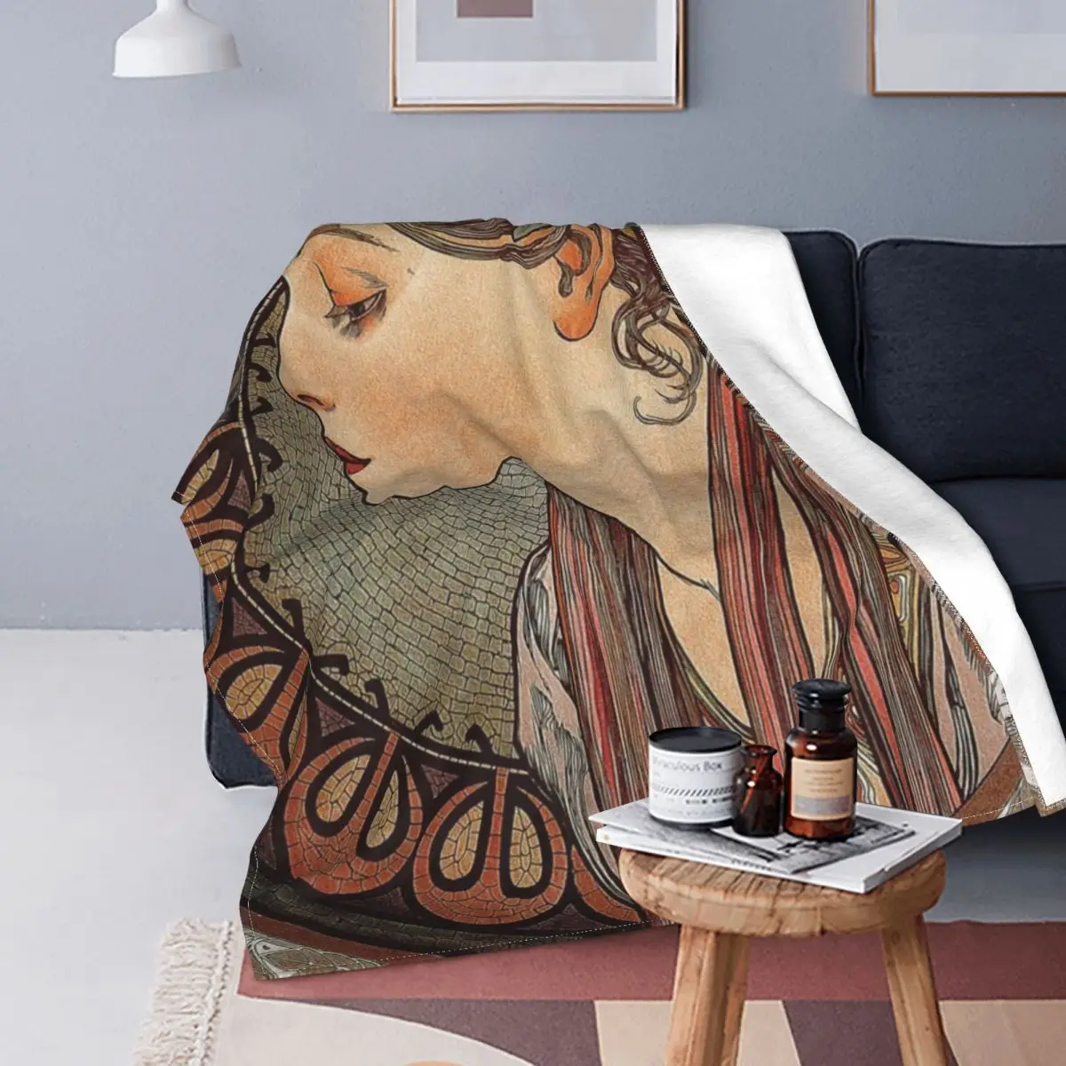 Alphonse Mucha Blanket Cover Vintage Beautiful Women Fleece Throw Blankets Airplane Travel Printed Soft Warm Bedsprea 
Alphonse Mucha Blanket Cover Vintage Beautiful Women Fleece Throw Blankets Airplane Travel Printed Soft Warm Bedsprea