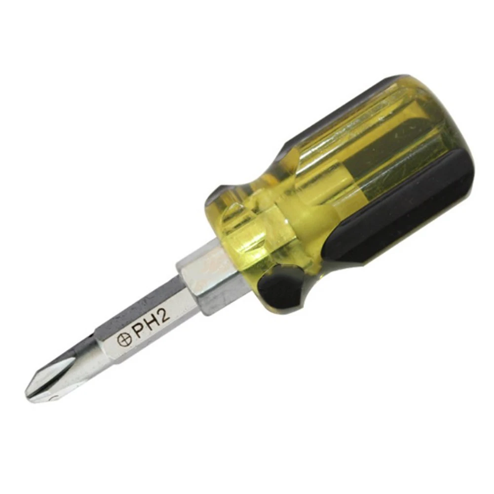 Dual Purpose Screwdriver Screwdriver 70mm Dual Interchangeable Impact Double Head SL6 Short Slotted Chrome Vanadium Steel
Dual Purpose Screwdriver Screwdriver 70mm Dual Interchangeable Impact Double Head SL6 Short Slotted Chrome Vanadium Steel