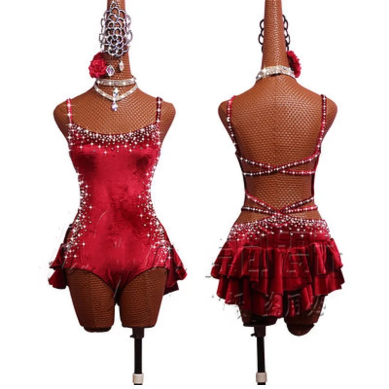 Latin Dance Costume Performance Dress Sasa Dance SALSA Jumpsuit Black Sexy Tie Dancing Dress
Latin Dance Costume Performance Dress Sasa Dance SALSA Jumpsuit Black Sexy Tie Dancing Dress