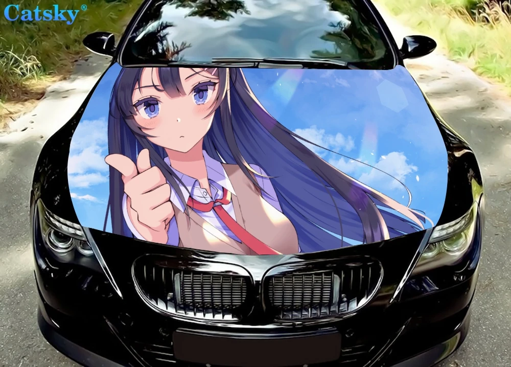 Mai Sakurajima Peeker Car Floor Mats,Car hood wrap lion decal, bonnet vinyl sticker, full color graphic decal, CUSTOM made
Mai Sakurajima Peeker Car Floor Mats,Car hood wrap lion decal, bonnet vinyl sticker, full color graphic decal, CUSTOM made