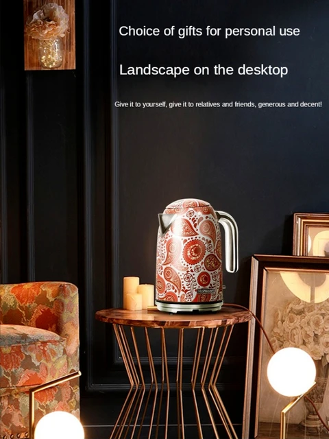 Kangya-Bouilloire électrique en acier inoxydable 304, bouilloire domestique, mise hors tension automatique, théière de brassage d'art spécial rétro 2