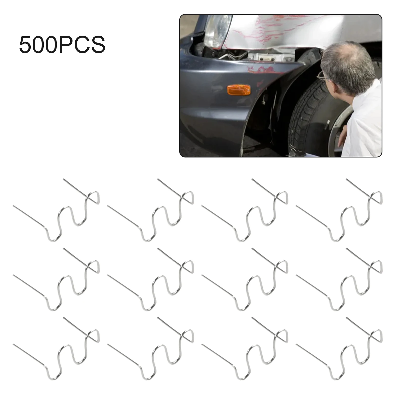 500PCS 0.6/0.8mm Hot Stapler Staples For Car Bumper Plastic Welder Repair Kit For Various Plastic Repair/welding
500PCS 0.6/0.8mm Hot Stapler Staples For Car Bumper Plastic Welder Repair Kit For Various Plastic Repair/welding