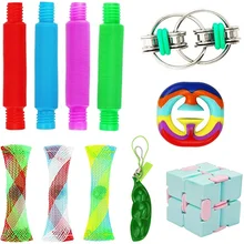 11pcs Mini Fidget Toys Set Infinity Cube Squeeze Bean Flippy Chain Pop Its Multicolor Tubes Popits Stress Relief Toy Tools Kit
11pcs Mini Fidget Toys Set Infinity Cube Squeeze Bean Flippy Chain Pop Its Multicolor Tubes Popits Stress Relief Toy Tools Kit
