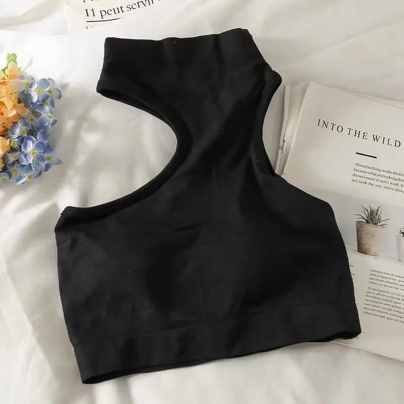 Sensual Women Summer Openwork Crop Tops Halter Sleeveless Shirts Snug Casual Monochrome Backless Tube Blouses Streetwear
Sensual Women Summer Openwork Crop Tops Halter Sleeveless Shirts Snug Casual Monochrome Backless Tube Blouses Streetwear