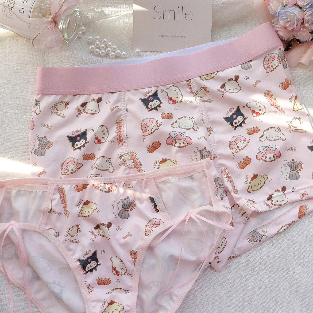 2Pcs Set Hellokitty Couple Underwear Cute Kt Cat Melody Boys Boxer Girls Briefs Anime Kuromi Loose Kawaii Pants Thong Gifts
2Pcs Set Hellokitty Couple Underwear Cute Kt Cat Melody Boys Boxer Girls Briefs Anime Kuromi Loose Kawaii Pants Thong Gifts