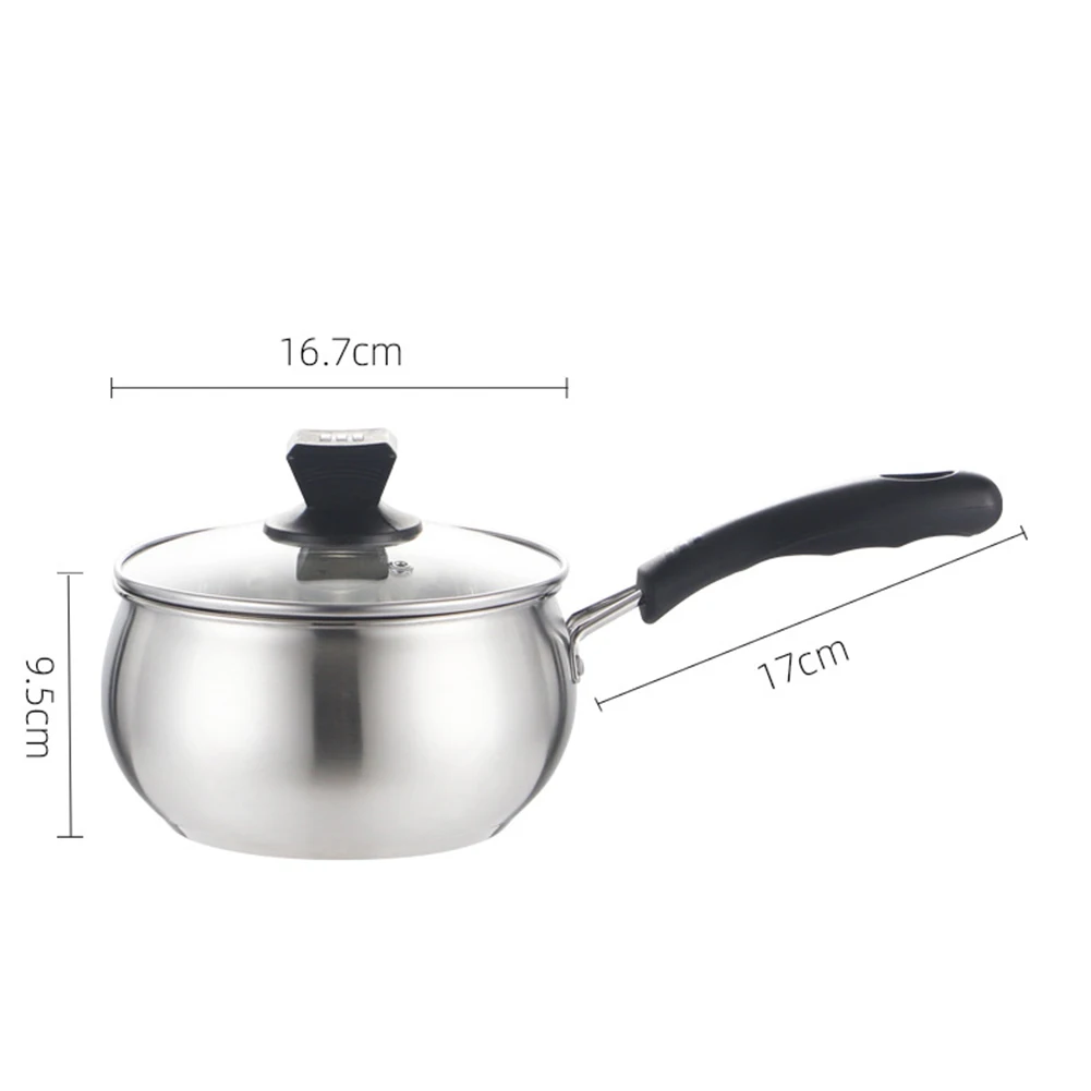 Kitchen Tools Milk Pot Cooking Tools Cookware Durable For Boiling Soup For Sauting Meat Induction Pots Silvery
Kitchen Tools Milk Pot Cooking Tools Cookware Durable For Boiling Soup For Sauting Meat Induction Pots Silvery