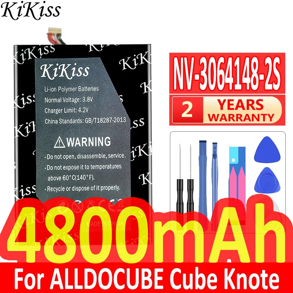 

4800mAh KiKiss Powerful Battery NV-3064148-2S For ALLDOCUBE Cube Knote & 5 Knote5 Tablet PC For Kubi New Li-Po Batteries