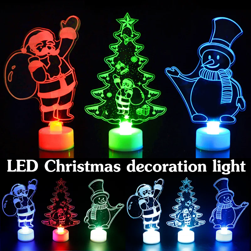LED Christmas Decorative Lights Colorful Night Lights Acrylic Color Lights Decorative Flashing Lamps Christmas Decoration Light
LED Christmas Decorative Lights Colorful Night Lights Acrylic Color Lights Decorative Flashing Lamps Christmas Decoration Light