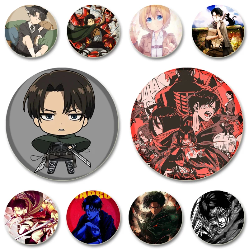 Erwin Smith Levi Ackerman Mikasa·Ackerman Comics Badge Cosplay Anime Brooches Plastic Lapel Pins for Gift Bag Jewelry Accessory
Erwin Smith Levi Ackerman Mikasa·Ackerman Comics Badge Cosplay Anime Brooches Plastic Lapel Pins for Gift Bag Jewelry Accessory