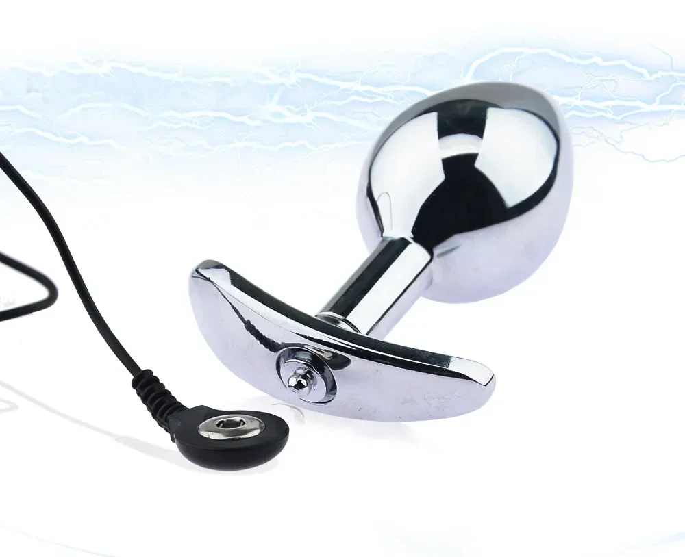 Electric Shock Pulse Anal Plug Massage Electro Stimulation Ass Vaginal