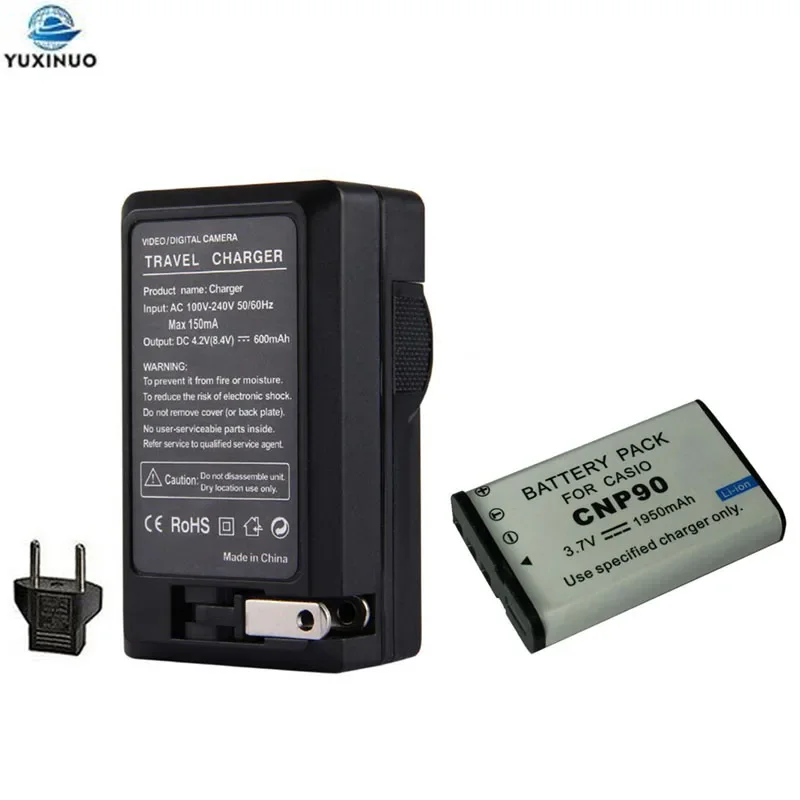 

1950mAh NP-90 NP90 CNP-90 CNP90 Camera Battery + Charger For CASIO Exilim EX-H10 EXH10 EX-H15 EXH15 EX-FH100 EX-FH100BK EX-H20G