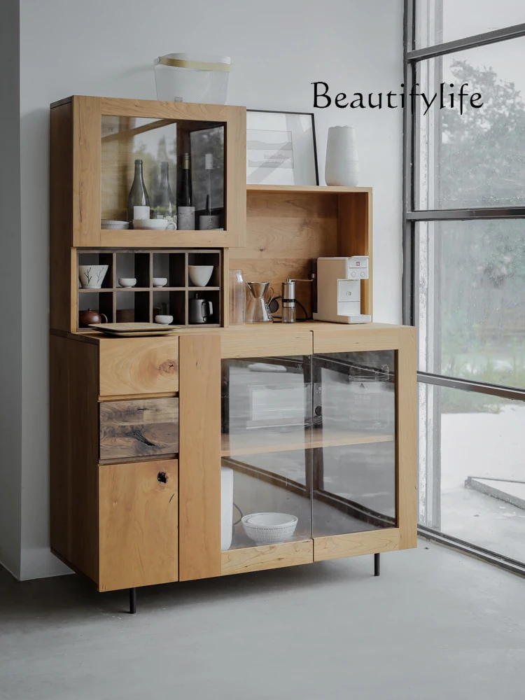 Small Villa Sideboard Cabinet Tea Cabinet Multi-Functional Creative Side Cabinet Modern Simple Solid Wood Storage Drawer
Small Villa Sideboard Cabinet Tea Cabinet Multi-Functional Creative Side Cabinet Modern Simple Solid Wood Storage Drawer