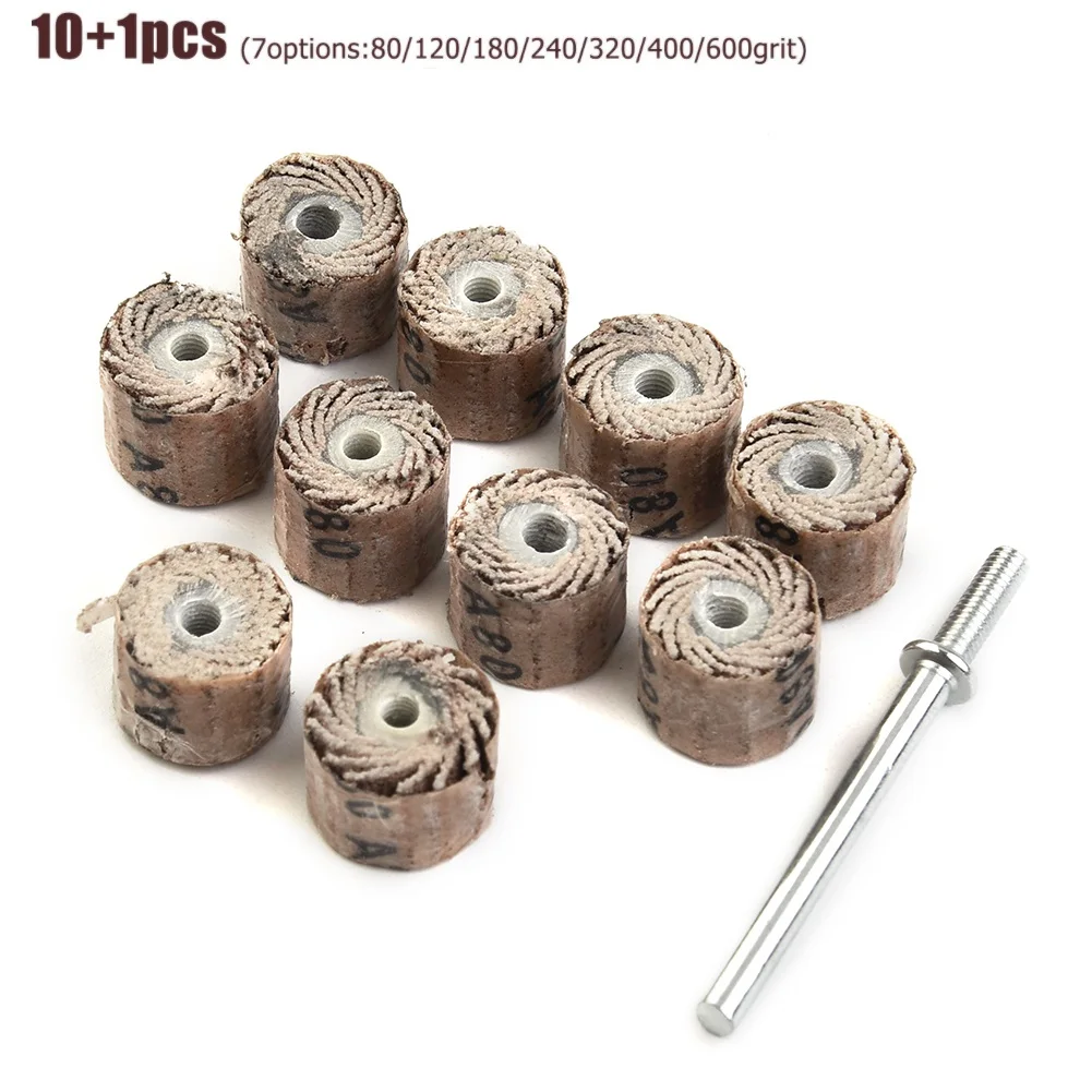 10pcs 10mm Flap Grinding Wheel Sanding Disc Flap Wheels Brush Sandpaper For Metal Polishing Drawing Trimming Drill Grinder Tools
10pcs 10mm Flap Grinding Wheel Sanding Disc Flap Wheels Brush Sandpaper For Metal Polishing Drawing Trimming Drill Grinder Tools