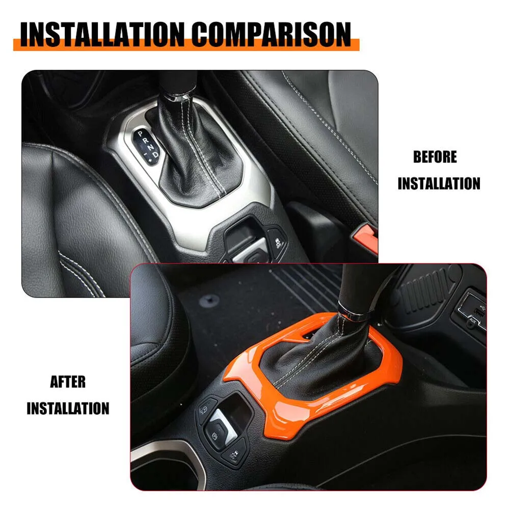 Trim Bezel Shift Panel Cover Orange ABS Plastic Center Console Car Styling Durable For Jeep For RENEGADE 2016+
Trim Bezel Shift Panel Cover Orange ABS Plastic Center Console Car Styling Durable For Jeep For RENEGADE 2016+