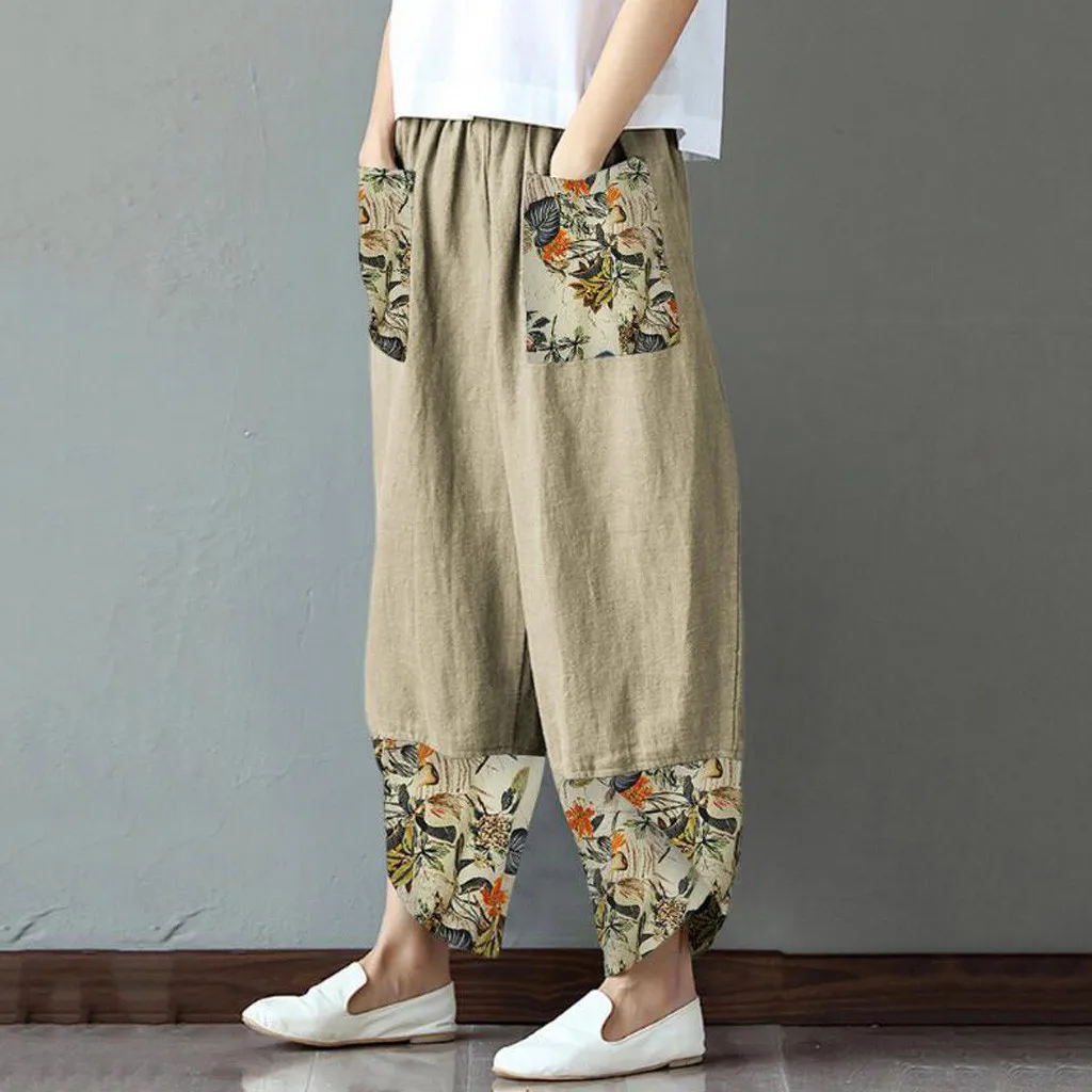 2023 Fashion Ethnic Print Pants Casual Patchwork Pocket Pants Ladies Loose Wide Leg Pants Elegant Street Ladies Female Pants
2023 Fashion Ethnic Print Pants Casual Patchwork Pocket Pants Ladies Loose Wide Leg Pants Elegant Street Ladies Female Pants