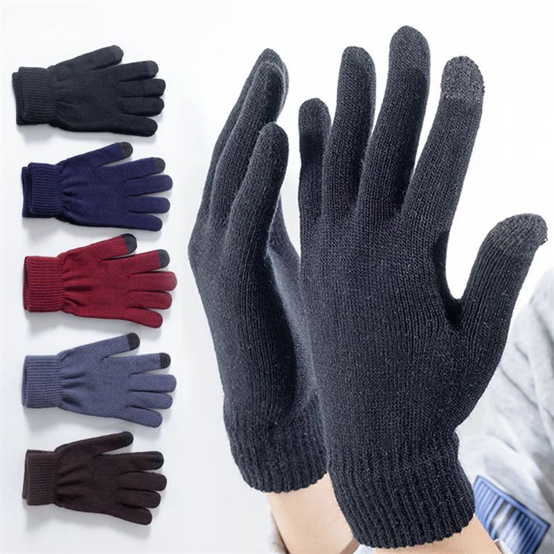Winter Warm Knitted Gloves Mobile Phone Touchscreen Wool Knitted Gloves Winter Thick Warm Adult Gloves Mittens for Men Women
Winter Warm Knitted Gloves Mobile Phone Touchscreen Wool Knitted Gloves Winter Thick Warm Adult Gloves Mittens for Men Women