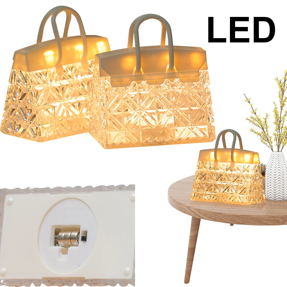 Crystal Handbag Shaped Decorative Light Battery Powered Portable Table Lamp Clear Multifunction for Indoor Outdoor Use
Crystal Handbag Shaped Decorative Light Battery Powered Portable Table Lamp Clear Multifunction for Indoor Outdoor Use