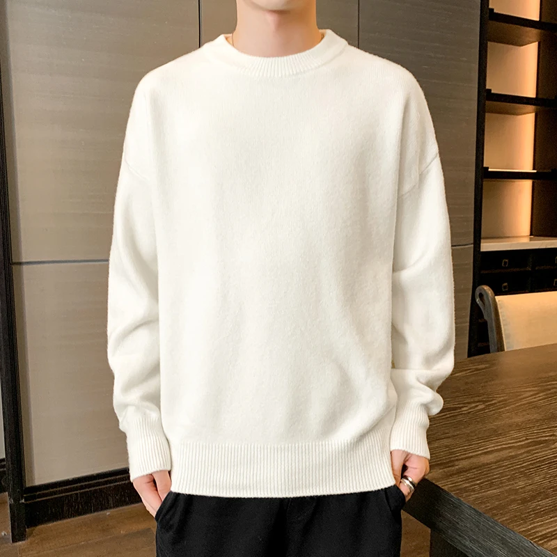 MrGB Luxury Brand Men Sweaters Solid Color Autumn Warm Knitted Pullovers Fashion Loose Round Neck Long Sleeve Male Knitwear
MrGB Luxury Brand Men Sweaters Solid Color Autumn Warm Knitted Pullovers Fashion Loose Round Neck Long Sleeve Male Knitwear