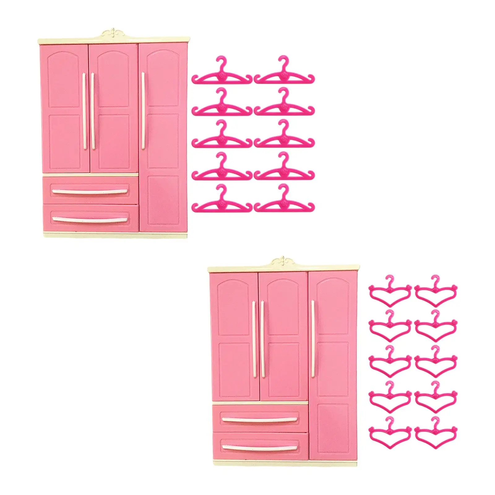 Кукольный гардероб милый подарок на день рождения, декоративный открывающийся ящик с 10 вешалками, органайзер для кукол и одежды, подарок на День святого Валентина для детей 
Кукольный гардероб милый подарок на день рождения, декоративный открывающийся ящик с 10 вешалками, органайзер для кукол и одежды, подарок на День святого Валентина для детей