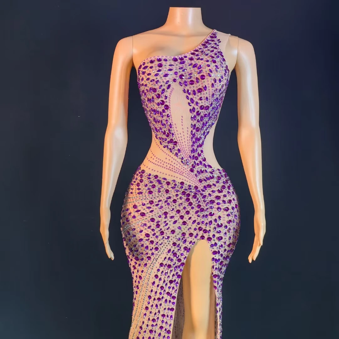 Sequin high-quality dress long elegant evening dress slim special photography mesh elastic color rhinestone slim stage pants gog 
Sequin high-quality dress long elegant evening dress slim special photography mesh elastic color rhinestone slim stage pants gog