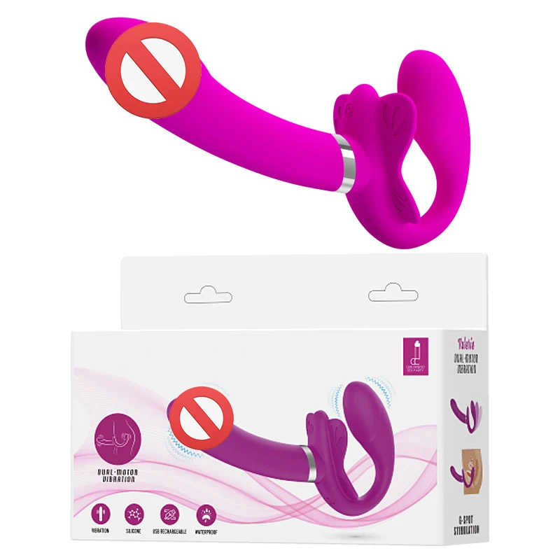 

NEW Soft Silicone Butterfly Strapless Strap-on Dildos Vibrators For Strapon Vibrator Lesbian Masturbator Sex Toy For Women